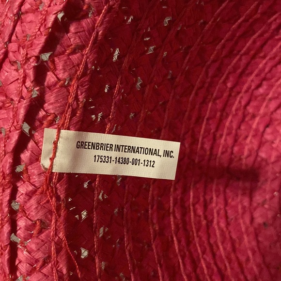 NWOT Girls Rose Pink Hat Size approx 6.5” - Picture 3 of 4